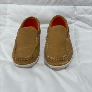 American Exchange Boys Loafers | Tan Slip-On Shoes | Size 13